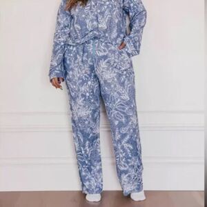 JessaKae Bamboo Morning Glory Pajama Lounge Pants, Size 5X (A9)